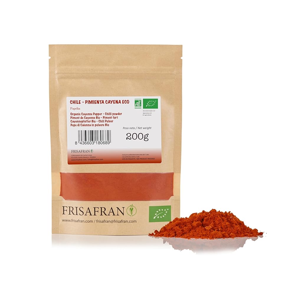 FRISAFRAN Organic Cayenne Pepper Powder