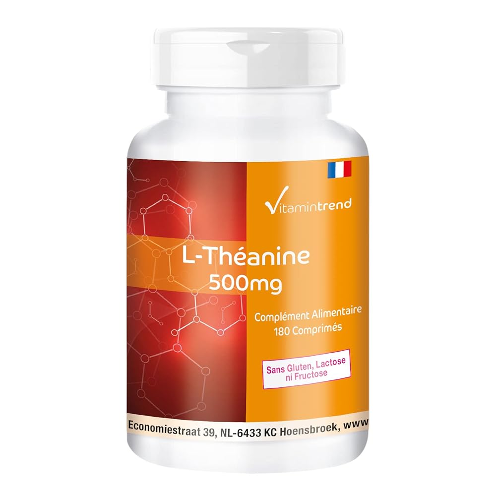 L-Theanine 500mg – 180 Vegan Tablets