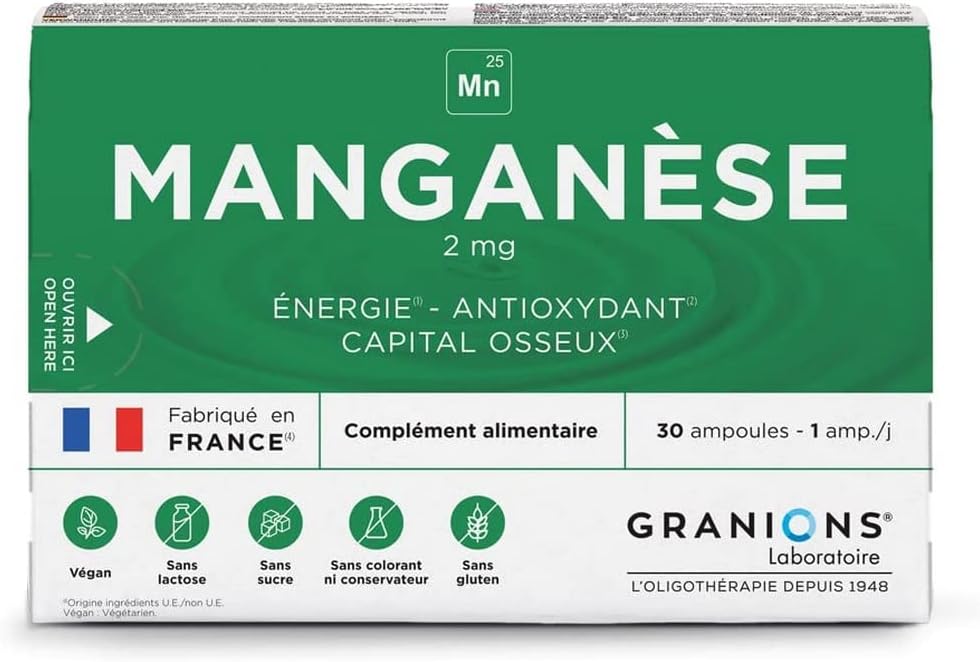 Manganese 2mg Ampoules – Energy &...