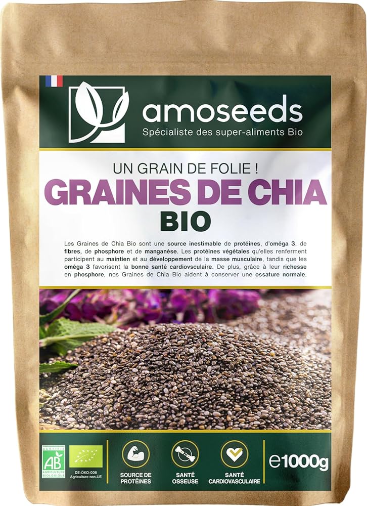 Organic Chia Seeds 1KG | Protein, Omega...