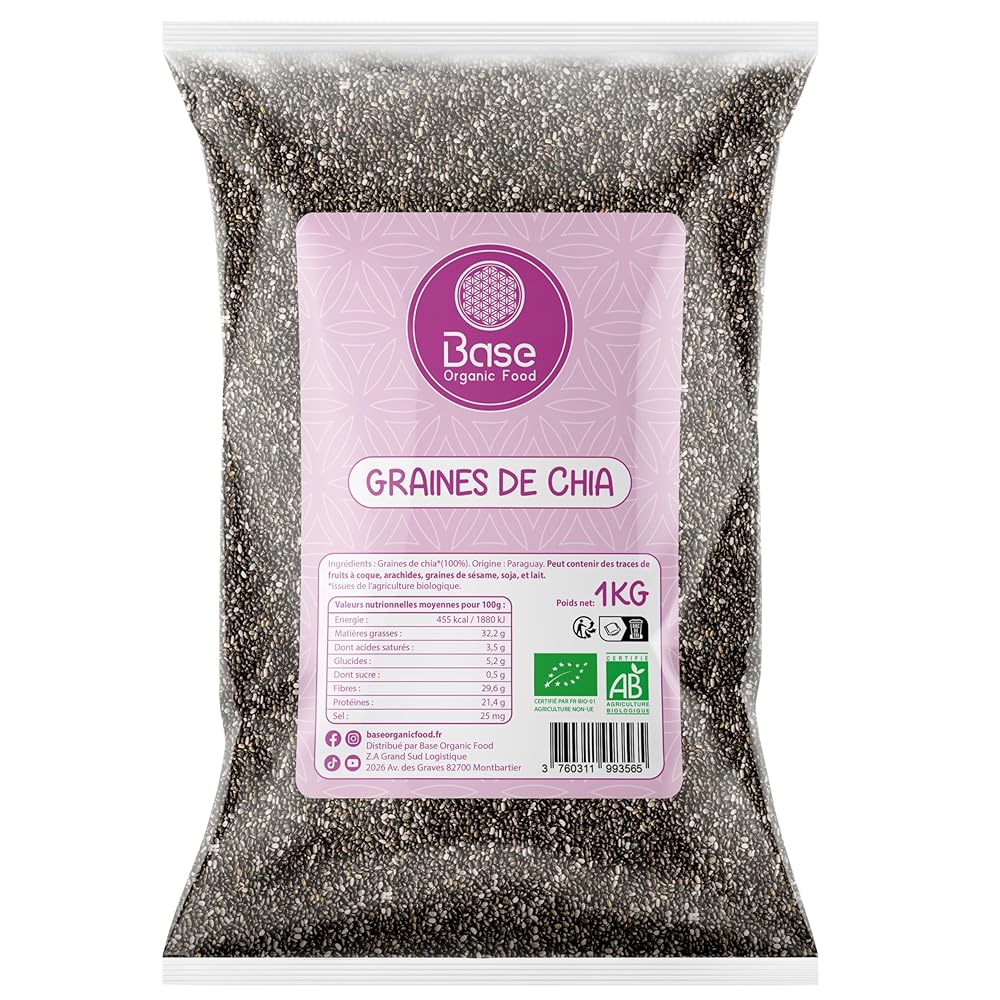 Organic Chia Seeds 1KG | Vegan | Made i...