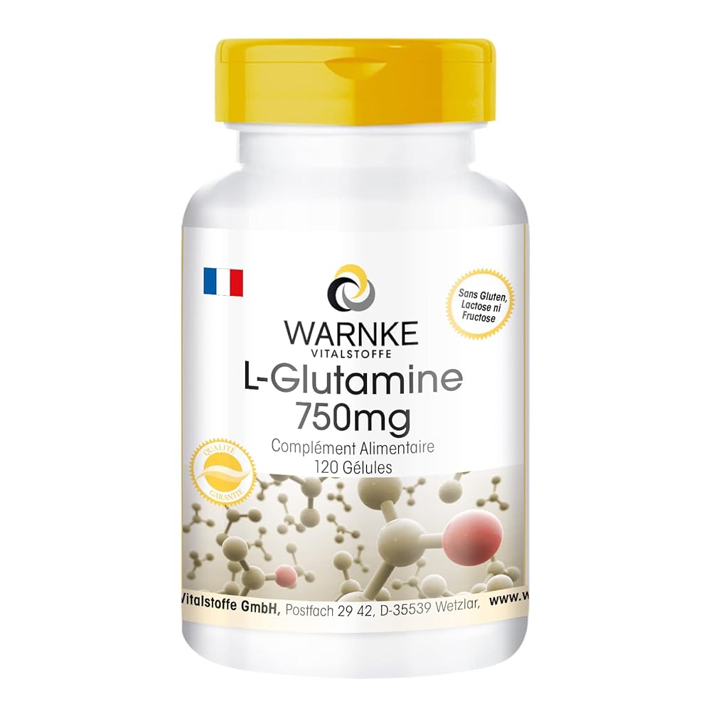 Warnke L-Glutamine 3000mg Vegetarian Ca...