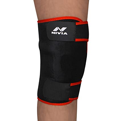 Nivia Adjustable Knee Support (Black)