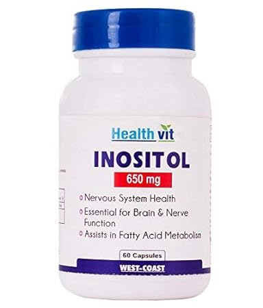 Healthvit Inositol 650mg Capsules for N...