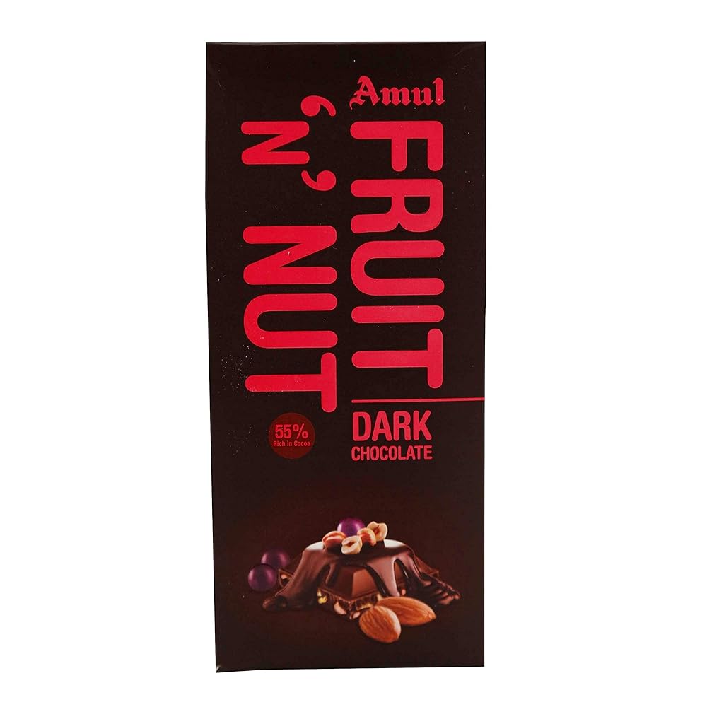 Amul Dark Chocolate Bar Fruit N Nut