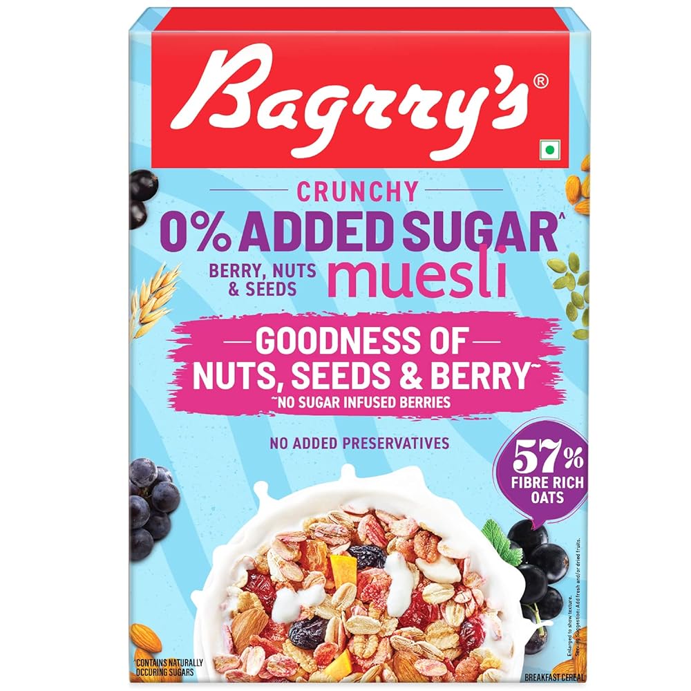 Bagrrys 0% Sugar Berry Nuts Muesli
