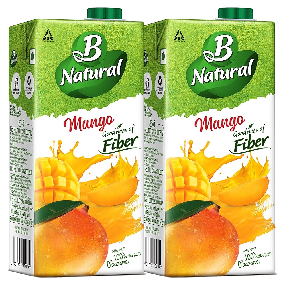 B Natural Mango Juice, 1L