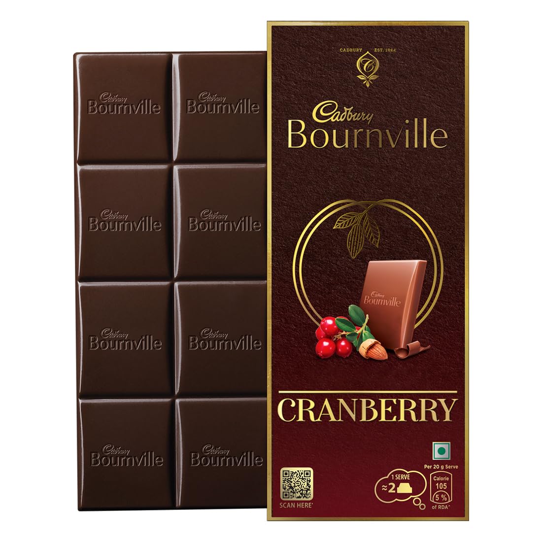 Cadbury Bournville Cranberry Dark Choco...