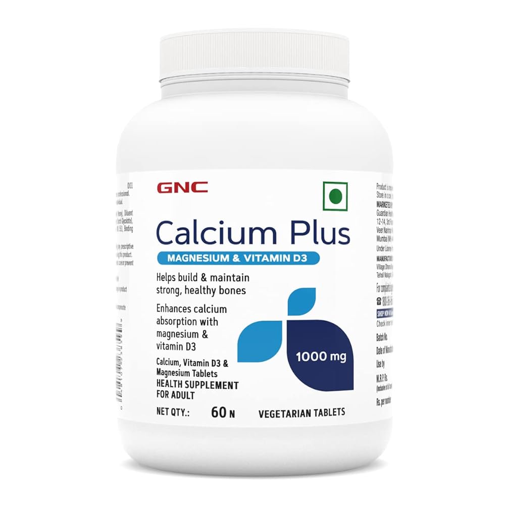 GNC Calcium Plus | 60 Tablets | Bone &a...