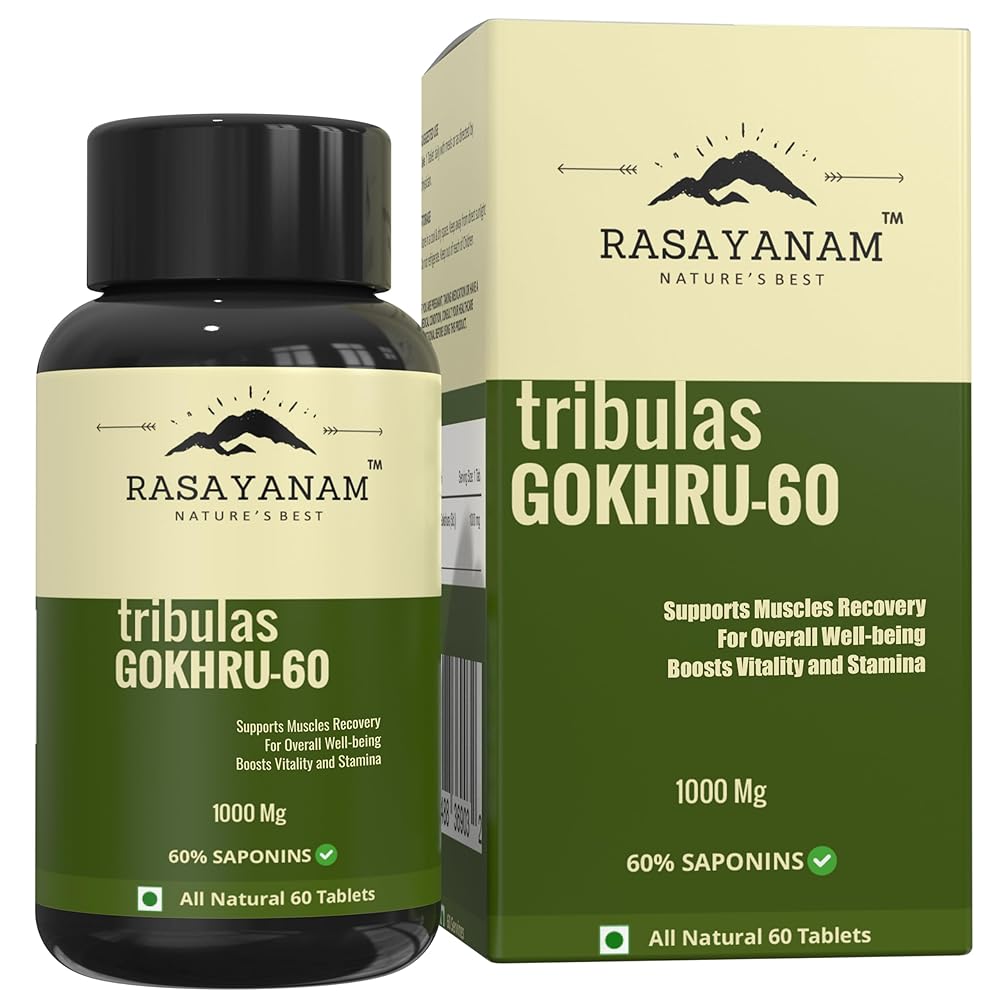 Gokshura 1000mg Tablets | High Saponins...