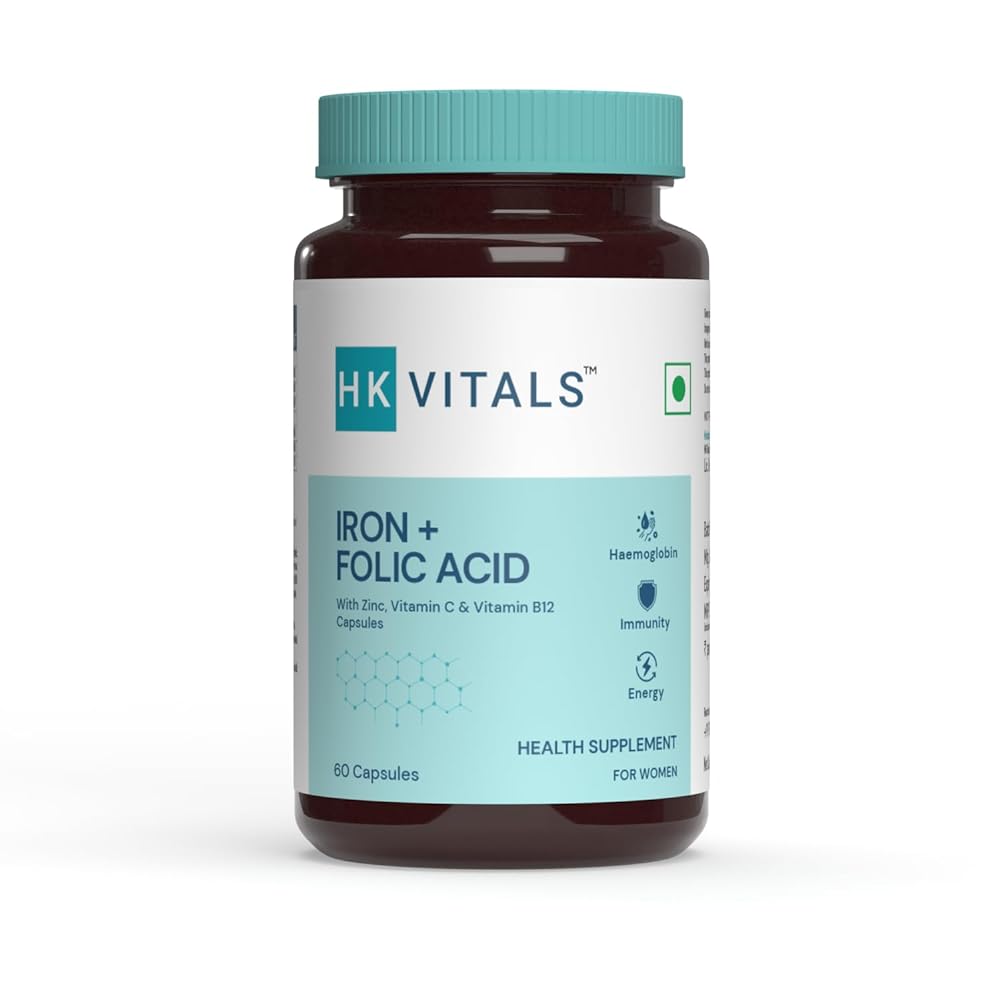 HealthKart Iron + Folic Acid Capsules