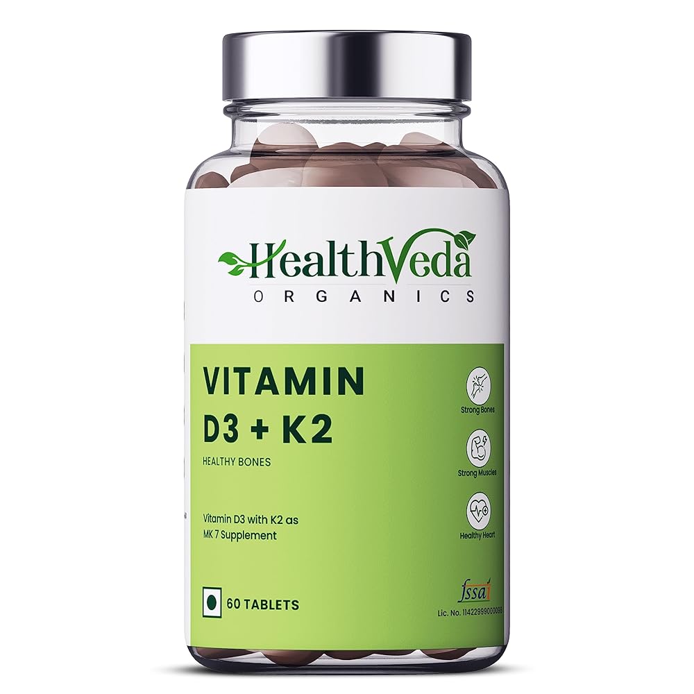Health Veda Vitamin D3 + K2 Supplement
