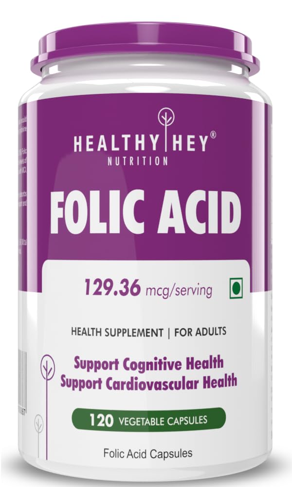 Healthyhey Folic Acid Capsules – 120