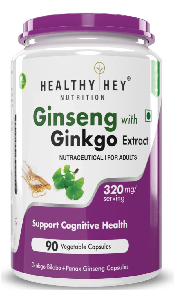 HealthyHey Ginseng Ginkgo Capsules R...