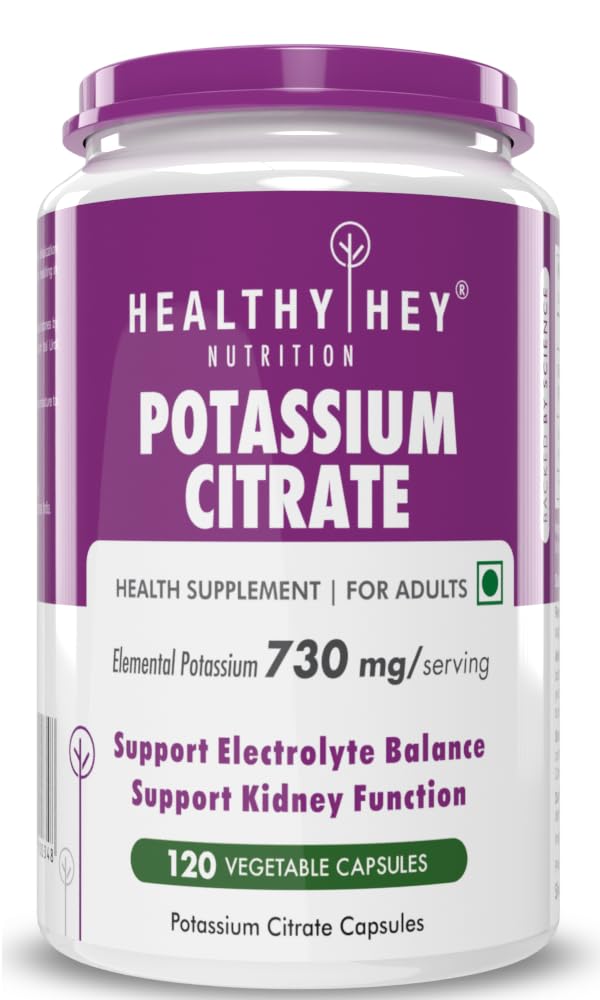 HealthyHey Potassium Citrate Capsules &...