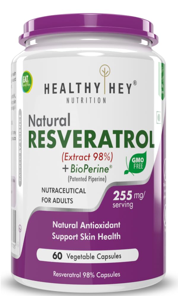HealthyHey Resveratrol Extract with Bio...