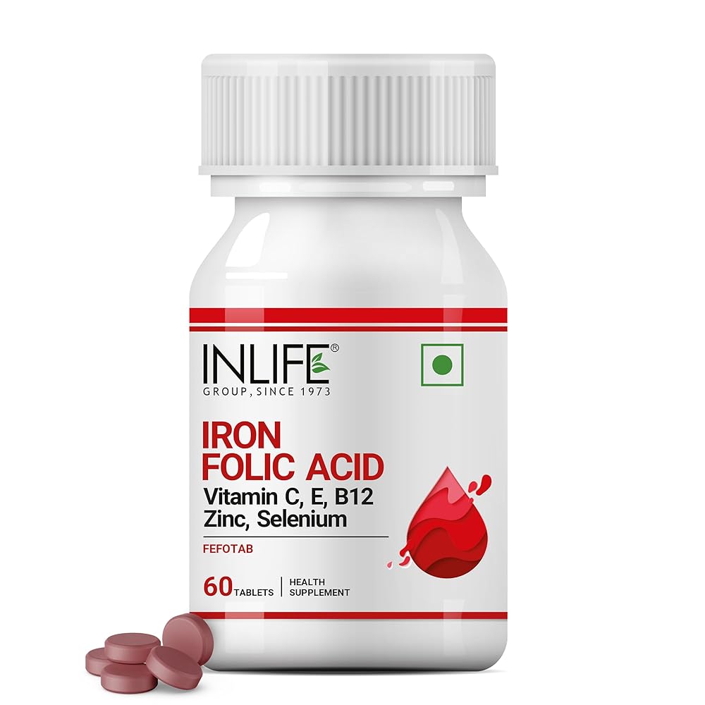 INLIFE Iron Folic Acid Supplement ̵...