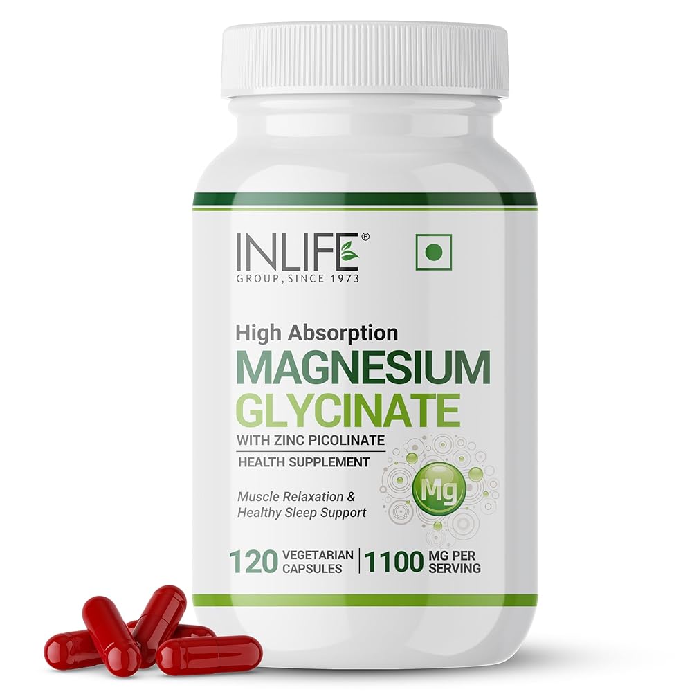 INLIFE Magnesium Glycinate with Zinc Su...