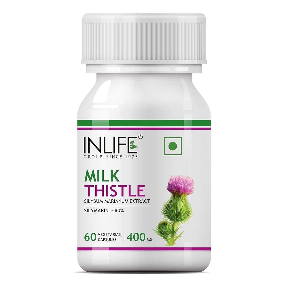 INLIFE Milk Thistle Liver Cleanse Suppl...