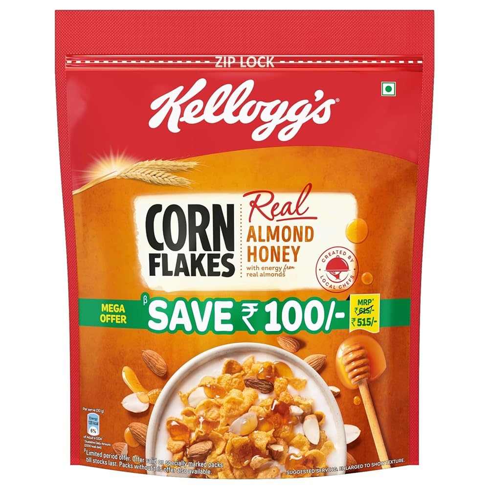 Kellogg’s Almond Honey Corn Flake...