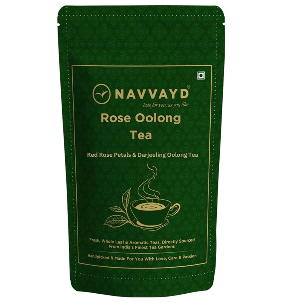 Navvayd Rose Oolong Tea with Red Rose P...