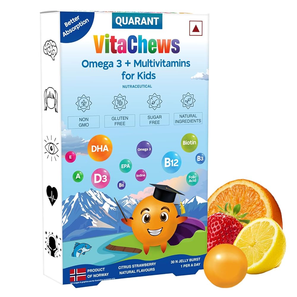 QUARANT VitaChews Kids Omega Multivitam...