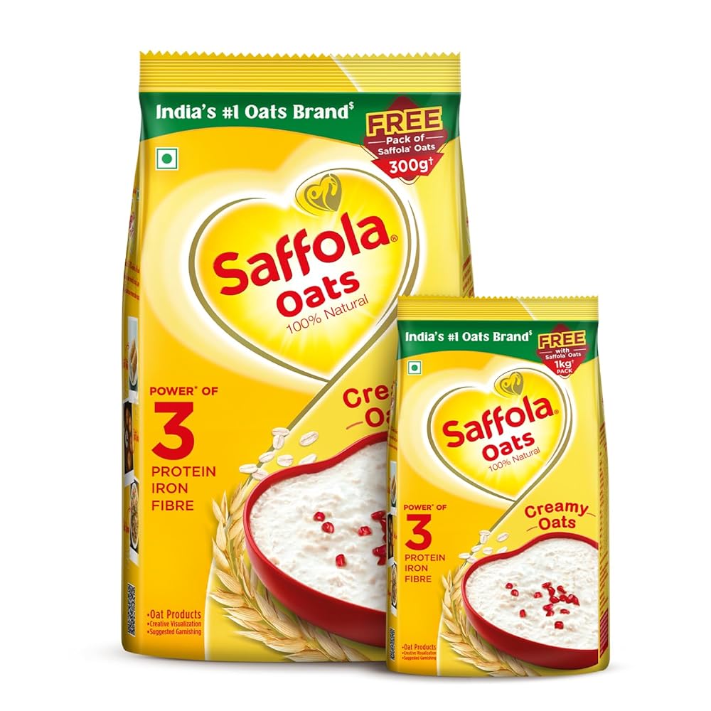 Saffola Rolled Oats – 100% Natural