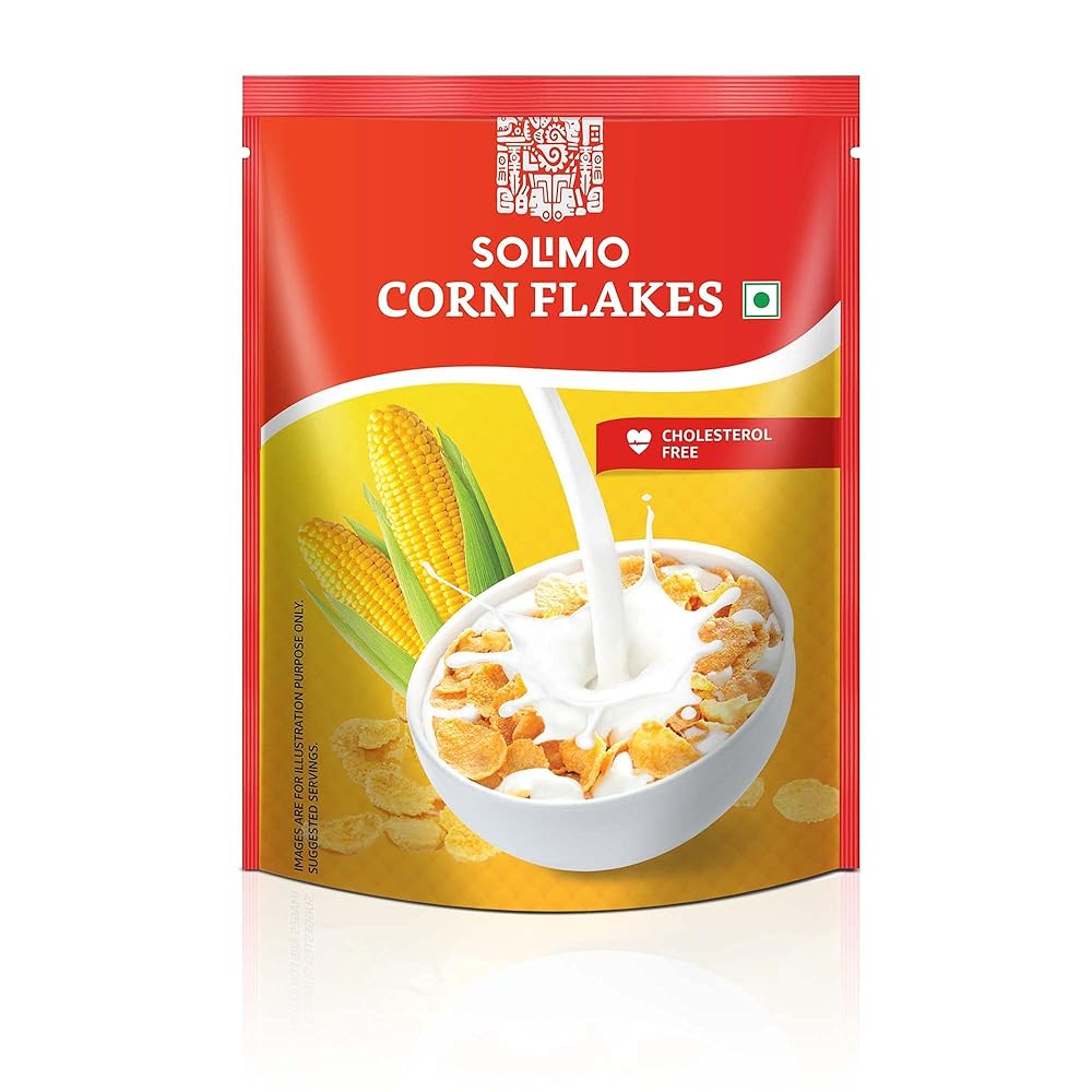 Solimo Cornflakes 1.2Kg Super Saver Pack
