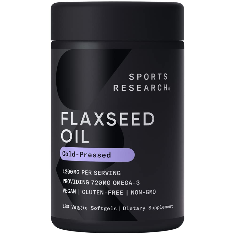 Sports Research Flaxseed Oil Veggie Sof...