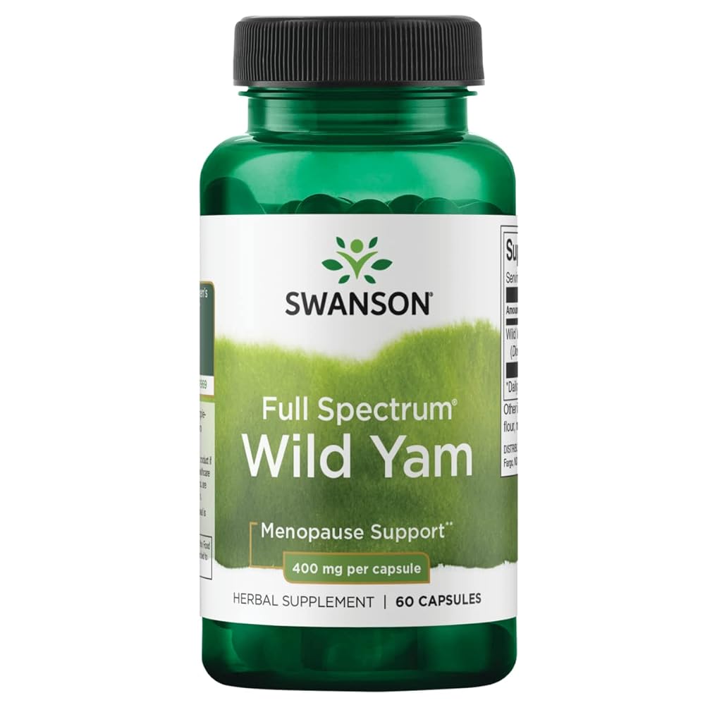 Swanson Wild Yam Capsules – 400mg