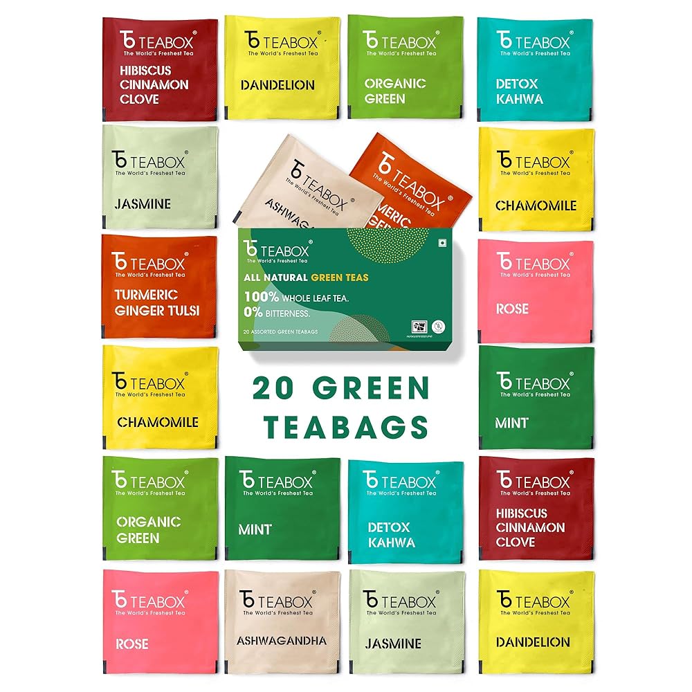 Teabox Green Tea Sampler Pack