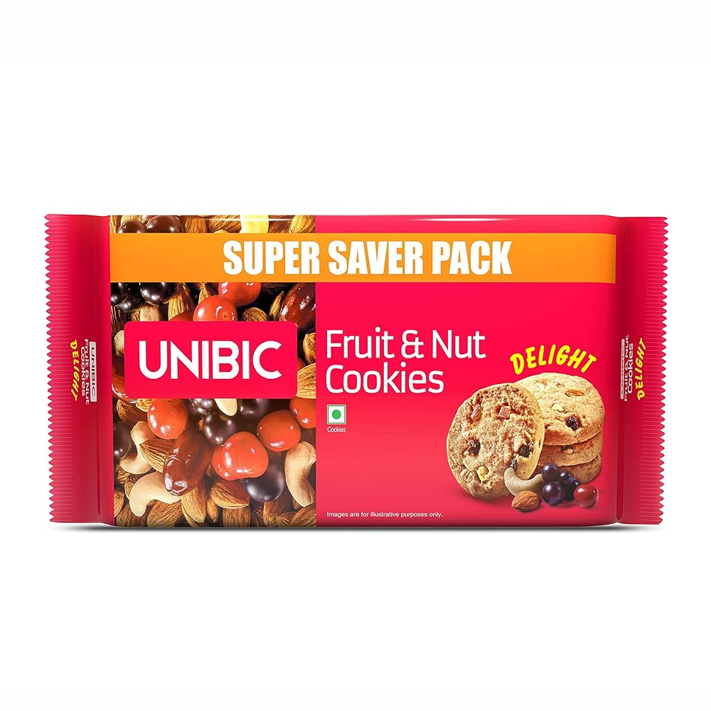 UNIBIC Fruit & Nut Cookies, 500g