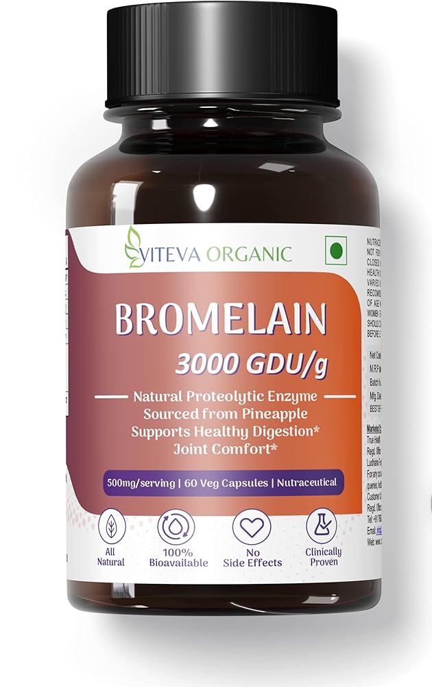 Viteva Organic Bromelain Enzyme Capsules