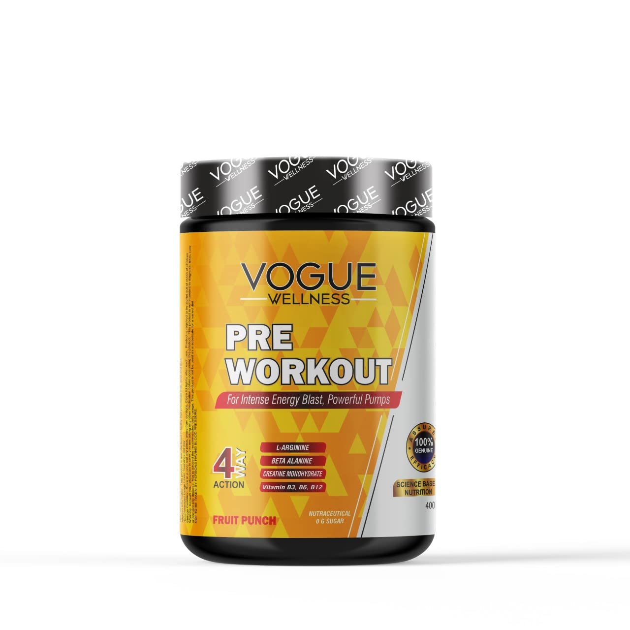 Vogue Wellness Pre Workout Supplement &...
