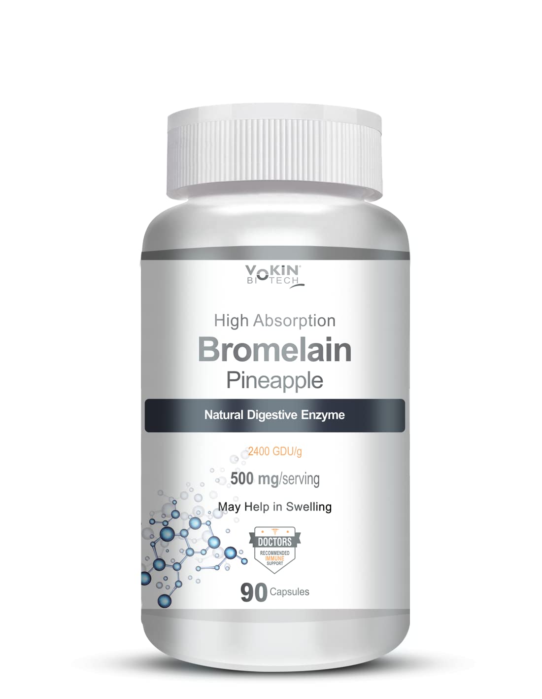 Vokin Bromelain Digestive Enzyme Capsules