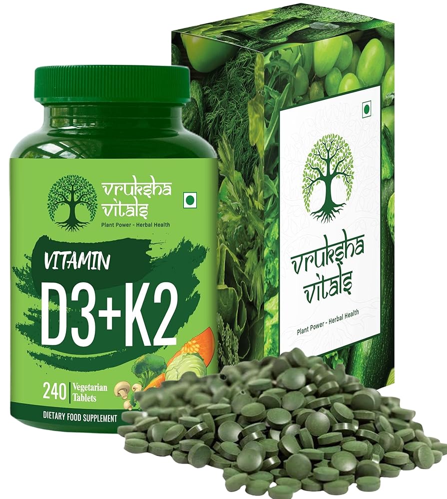 Vruksha Vitals Vitamin D3 & K2 Tablets