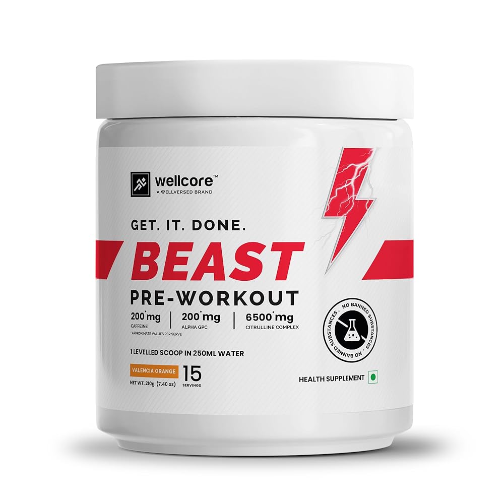 Wellcore Beast Mode Pre Workout Supplement