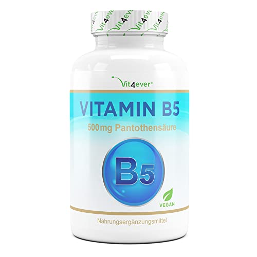 B5 Vitamin 500mg – 180 Capsules &...