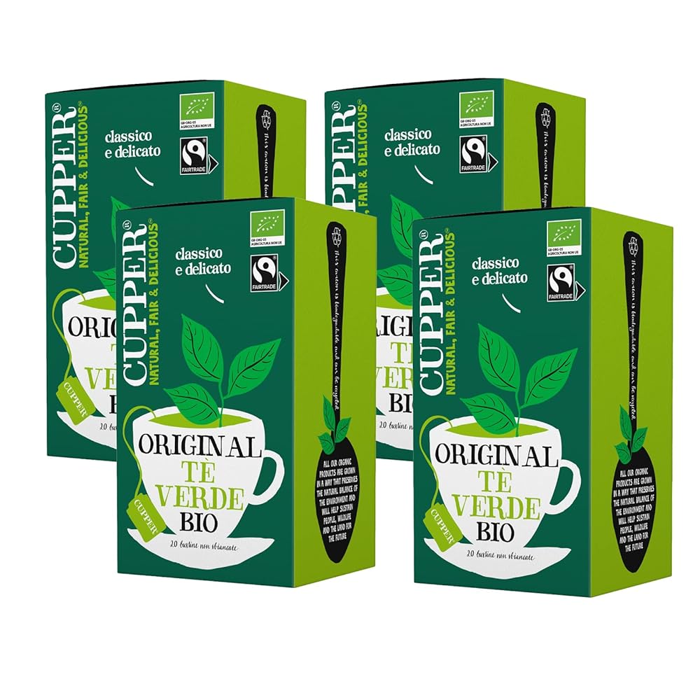 CUPPER Organic Fairtrade Green Tea, Del...