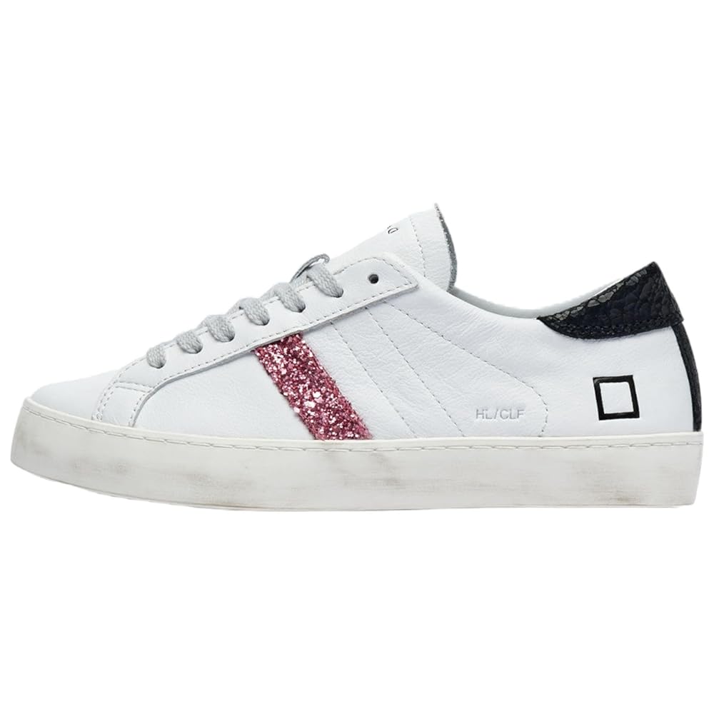 DATE Hill Low Calf Sneakers – Whi...