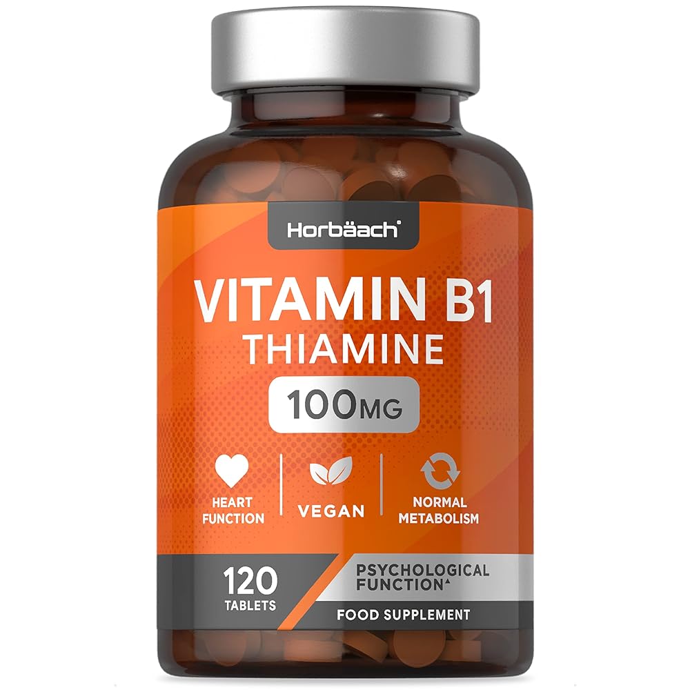 Horbaach B1 Tiamina 100mg | 120 Vegan T...