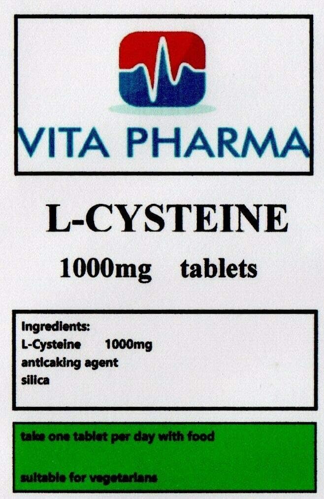 L-Cysteine 1000mg – Vita Pharma UK
