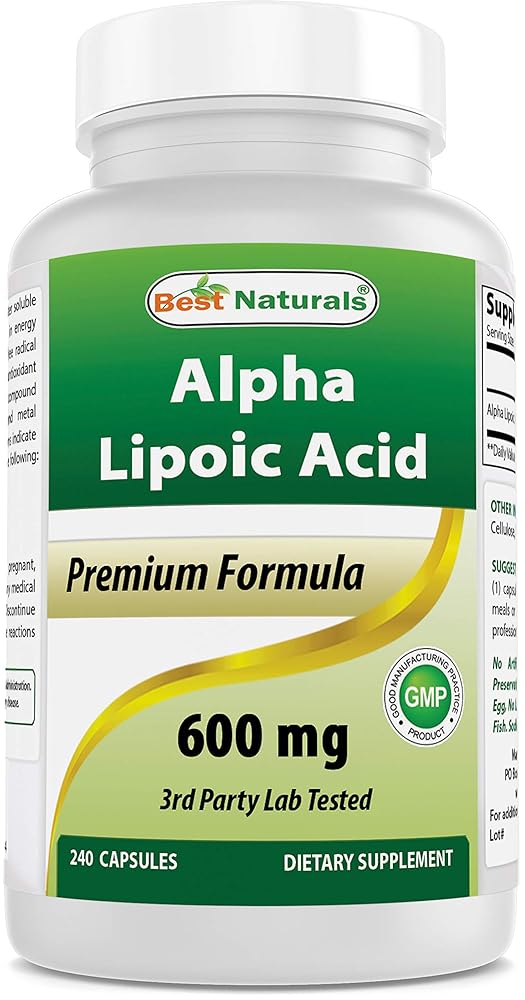 Naturals Alpha Lipoic Acid 600mg Capsules