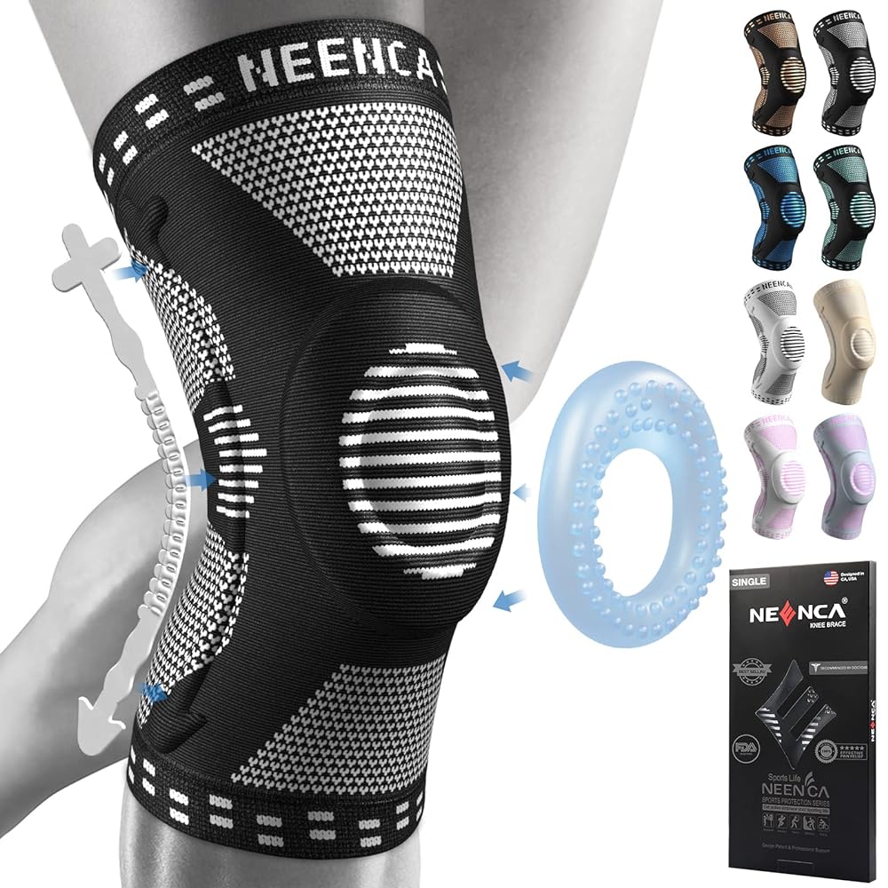 NEENCA Knee Compression Sleeve with Pat...