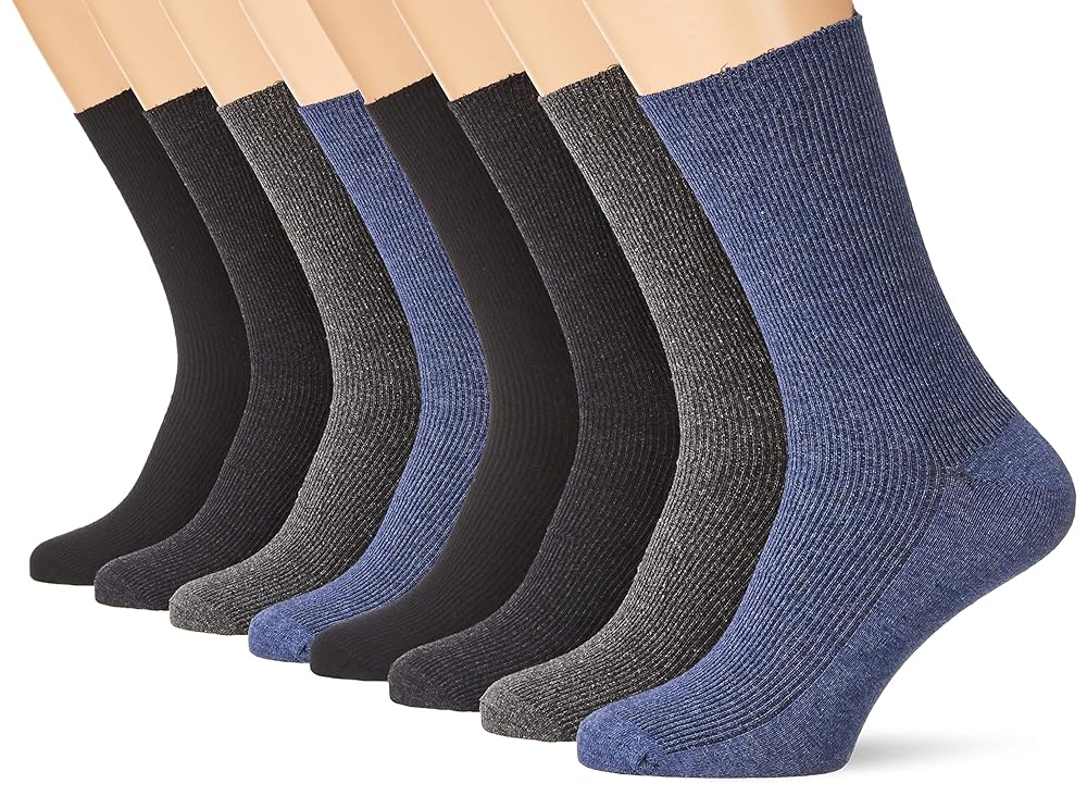 Non-Elastic Diabetic Socks, 8 Pairs