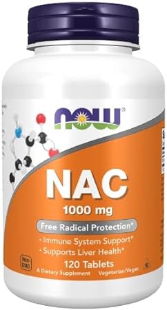 Now Foods NAC 1000mg Vegan Supplement