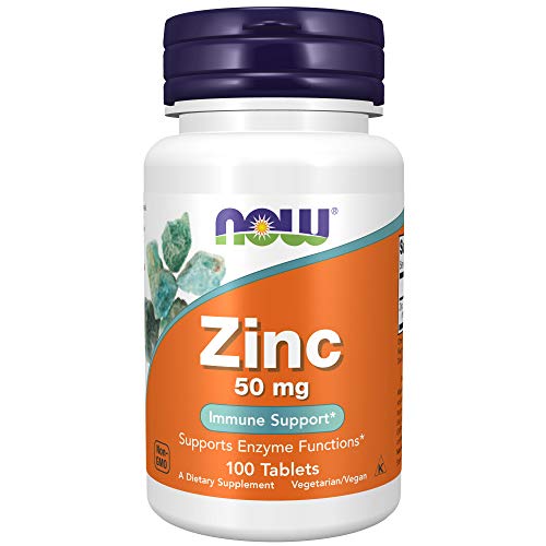 NOW Foods Zinc 50 mg – 100 Tablets