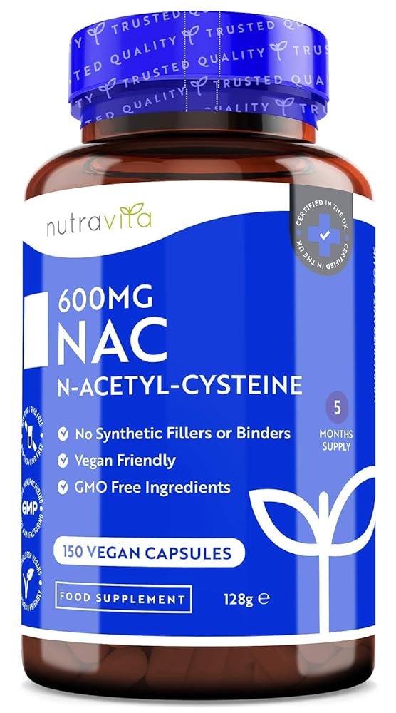 Nutravita NAC 600mg – 150 Vegan C...