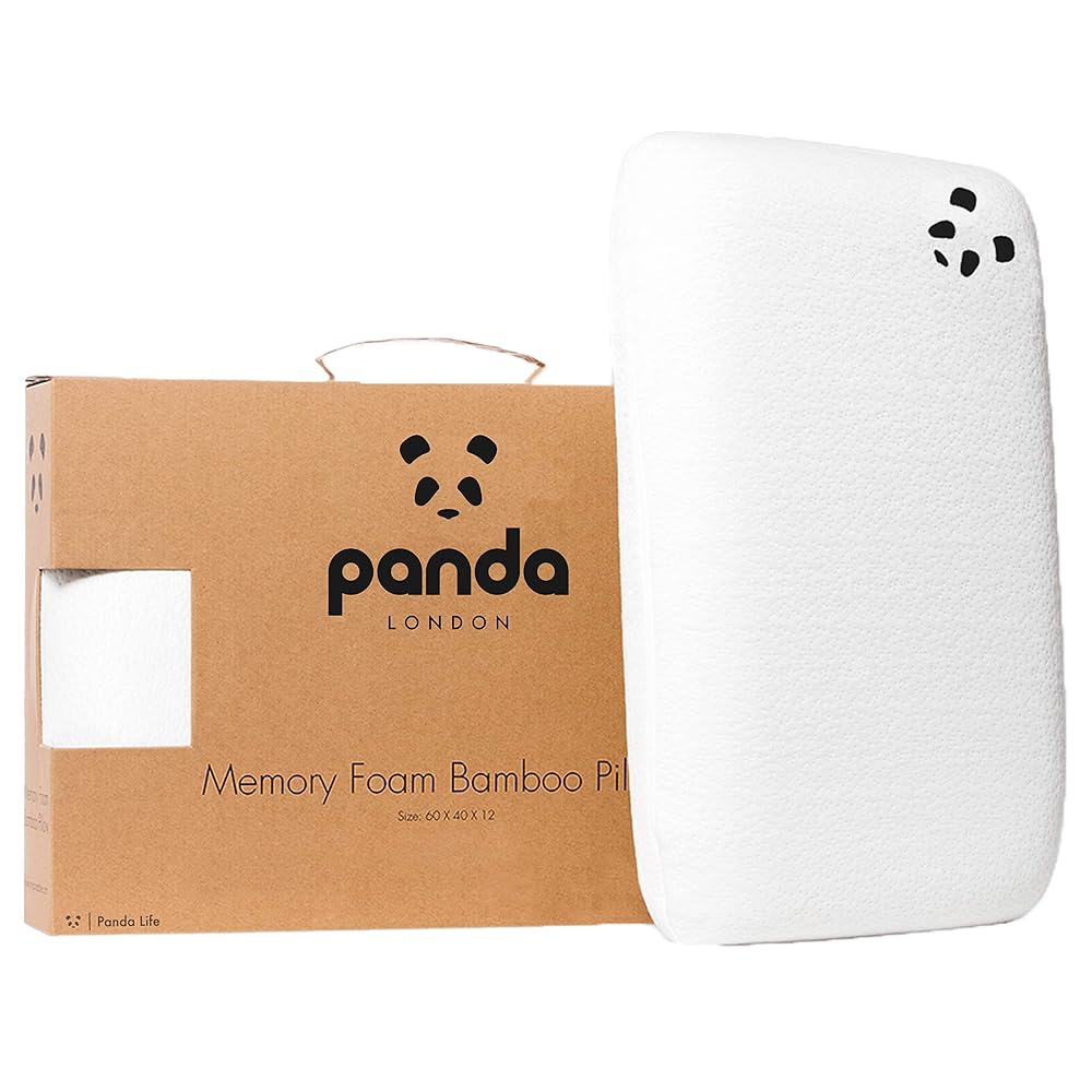 Panda Bamboo Pillow with Memory Foam