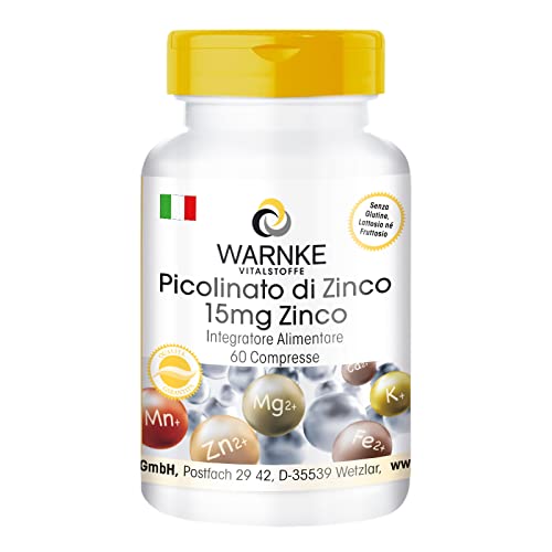 Zinc Picolinate 15mg – 60 Tablets...